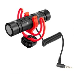 Microphone BOYA BY-MM1 PRO à Condensateur Super-cardioïde Vidéo Micro à Double tête pour Caméra Smartphone