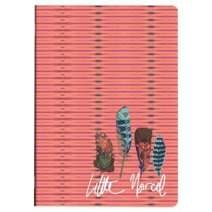 Little Marcel - Cahier Piqu&eacute; A4 - 96 pages Sey&egrave;s - Plumes