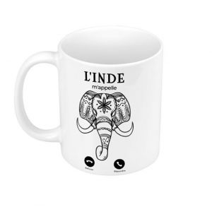Fabulous Mug céramique L'Inde M'Appelle Eléphant Sacré