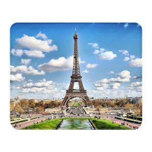 Fabulous Tapis de souris Simili Cuir Tour Eiffel Depuis le Champs de Mars (22 x 18 cm)