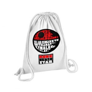 Fabulous Sac de Gym en Coton Blanc Game of Geek Poke Death Star 12 Litres