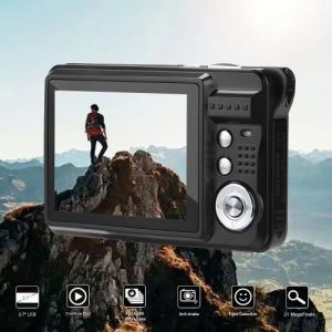 2.7HD écran Appareil photo numérique 18MP Anti-Shake détection de visage blanc Caméscope
