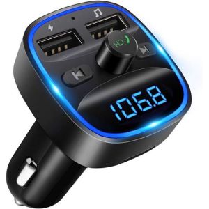 Transmetteur FM Bluetooth Lecteur MP3 Adaptateur Radio sans Fil Kit Émetteur FM Voiture Chargeur Appel Mains Libres Support Carte SD Clé USB