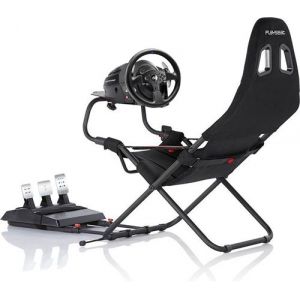Thrustmaster T300 RS GT + Playseat Challenge ActiFit – Volant à retour de force + Siège de simulation – PC/PS4/PS5