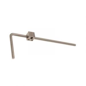 1 compl. tringle pour porte en renfoncement Chromé