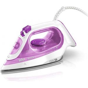 Braun TexStyle 3 SI 3030 Fer à repasser à sec ou à vapeur Semelle céramique Ultraglide 2300 W Rose
