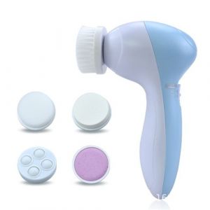 5 en 1 Brosse Visage Electrique Nettoyante avec 5 Embouts, Brosse Rotative pour Démaquille