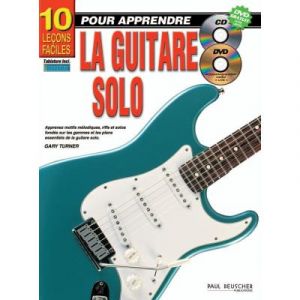 M&eacute;thodes et p&eacute;dagogie PAUL BEUSCHER PUBLICATIONS TURNER GARY - LECONS FACILES POUR APPRENDRE LA GUITARE (10) + CD + DVD - GUITARE Guitare acoustique