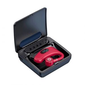 Ecouteurs Bluetooth Sans Fil LED Affichage Digital Autonomie 68h IPX5 Rouge Rouge YONIS
