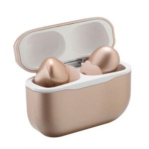 Ecouteurs Bluetooth Sans Fil Intra-auriculaires Son Hifi et Réduction de Bruit Or Rose YONIS