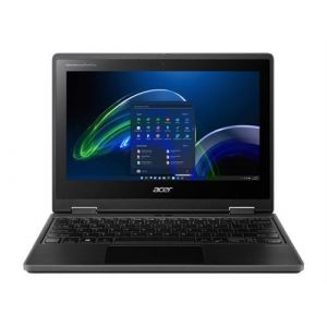 Acer TravelMate Spin B3 TMB311R-32 - Conception inclinable - Intel Celeron - N5100 / jusqu'à 2.8 GHz - Win 11 Pro Education - UHD Graphics - 4 Go RAM - 64 Go eMMC - 11.6" IPS écran tactile 1366 x 768 - Gigabit Ethernet - Wi-Fi 6 - schiste noir - clavier