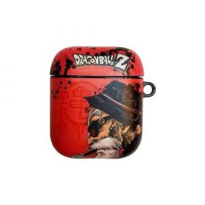 Coque en silicagel avec porte-cl&eacute; pour Airpods 1/2-Dragon Ball-Kam&eacute; Sennin-rouge