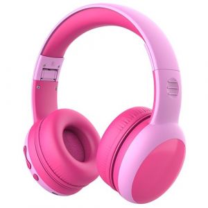 Casque sans fil E61 stéréo pour enfants - Rose