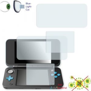 New Nintendo 2DS XL Film de protection d'écran - 2x Disagu ClearScreen pour New Nintendo 2DS XL antibactérien, filtre lumière bleue