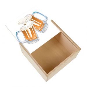 Boite Coffret en Bois - Fabulous - Biere Pression Chope Biere (11 x 11 x 3,5 cm)
