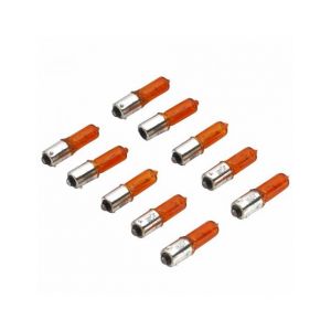 Ampoule-lampe 12v 21w norme h21 culot bay9s temoin ergots decales 120&deg; orange (clignotant) (boite de 10) -p2r-