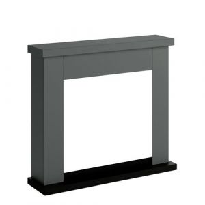 Tagu Fm461 Gr3 Cadre De Cheminee Pour Insert Electrique Cadre En Bois Gris Fonce