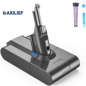 AXILIEF 6.0Ah 21.6V Batterie pour Aspirateur Dyson V8 SV10 Cord-Free Vacuum Handheld