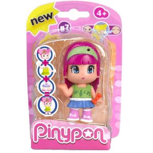 Pinypon - Pinypon Doll, 7 Series Figures, Girl with Pink Hair (Famosa 700013362)