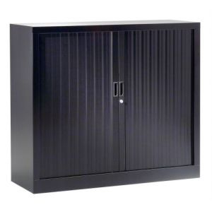 Armoire Monobloc H 70xL 80xP43 cm 1 Tablette Noir (9005) Rideaux Noir
