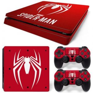 Autocollant Stickers Skin de Protection pour Console et Manette Sony Playstation PS4 Slim - Spiderman #4