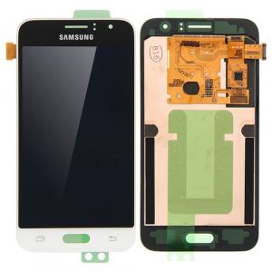 Ecran LCD plus Vitre Tactile Original Samsung pour Galaxy J1 2016 Blanc