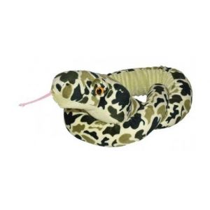 Peluche serpent camouflage vert 137 cm - peluche licence wild animaux exotiques - reptiles - enfant