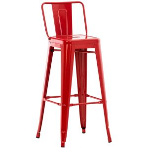 CLP Tabouret de bar en m&eacute;tal Mason , Rouge
