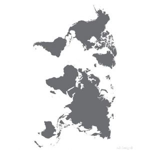 AG Design Stickers f 1041 autkleber Mural Motif Carte du Monde