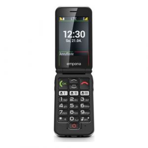 emporiaJOY-LTE - 4G t&eacute;l&eacute;phone de service - RAM 64 Mo / M&eacute;moire interne 128 Mo - microSD slot - &Eacute;cran LCD - 240 x 320 pixels - rear camera 2 MP - noir