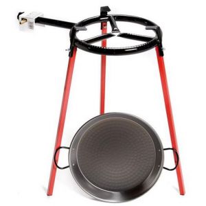 Set plat à paëlla 42cm + réchaud 30cm 3 pieds Vaello Campos 658849