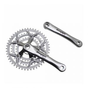 Pedalier route stronglight 8-9v. impact eco argent 170mm 48-38-28 (axe carre 115mm)