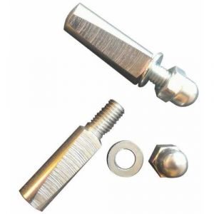 2x clavette p&eacute;dalier v&eacute;lo 9mm acier avec &eacute;crou borgne vintage