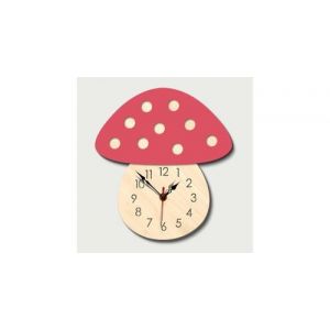 Style nordique hérisson horloge murale silencieuse horloge en bois pour la maison salon wall stickers 404