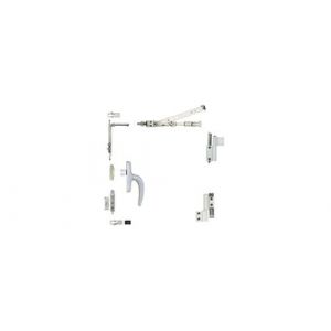 Kit oscillo-battant Galicube 1 V FAPIM à crémone Nefer midi - compas moyen 562 à 1200 mm - blanc 9010 - 1330BA-32