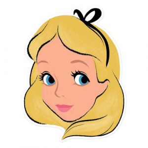 STAR CUTOUTS Masque en carton - Disney Alice au pays des merveilles 27 cm