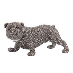 Statue BY SIGRIS Figure Bulldog Classique 027409 Argent