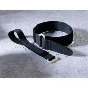 Bande auto-agrippante fastech 19046 30 avec boucle partie velours et partie crochets (l x l) 400 mm x 30 mm noir 1 pc(s)