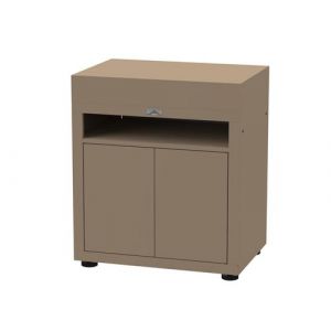 Meuble cuisine ext&eacute;rieure avec tablette - 80 x 55 cm &ndash; taupe &ndash; Le Marquier