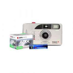 AgfaPhoto Set Analog 603020 &ndash; Appareil Photo Argentique Reutilisable Motorise &ndash; Pellicule et Pile Incluses