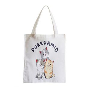 Grand sac pour shopping Purrramid chat pyramide