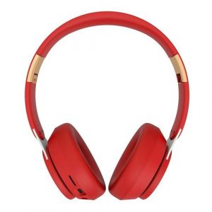Casque Audio Bluetooth 5.0 Sans Fil Avec Micro Rouge Longue Autonomie Rouge YONIS