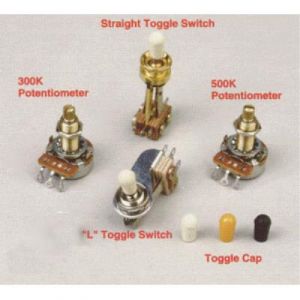 Accessoires guitares GIBSON POTENTIOMETRE PPAT 520 500K OHM AUDIO TAPER / PUSH PULL / SHORT SHAFT Pi&egrave;ces d&eacute;tach&eacute;es