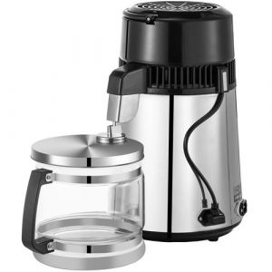 Distillateur d'eau VEVOR, capacit&eacute; de 4L, contr&ocirc;le de la temp&eacute;rature, puissance de 750W