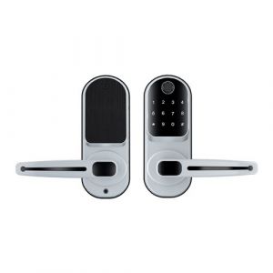 RF-S829 Keyless Entry Smart Lock with Fingerprint, App Control & 5 Unlock Methods – Aluminum Alloy Electronic Deadbolt for Front Door Security(argent)