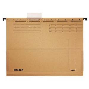 Leitz ALPHA dossier suspendu A4 Carton, Métal Marron