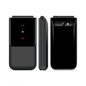 Téléphone Portable à Clapet 1.77 Pouces Double SIM Bluetooth FM Batterie Longue Durée Noir YONIS
