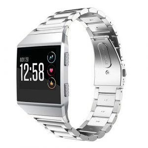 Strap-it Bracelet acier - compatible pour Fitbit Ionic (argent)