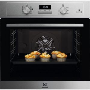 Electrolux 600 EOD3C00X - Four - encastrable - niche - largeur : 56 cm - profondeur : 55 cm - hauteur : 60 cm - avec système auto-nettoyant - classe A - acier inoxydable
