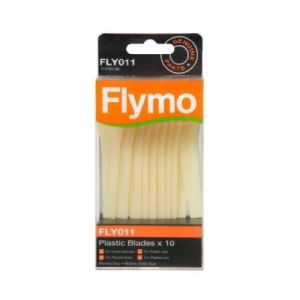 Flymo Fly011 Lot De 10 Lames De Tondeuse En Plastique Pour Minimo Duo/E400 Duo